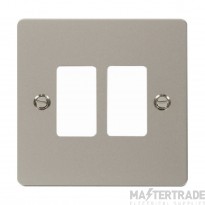 Click Define FPPN20402 2 Gang GridPro Frontplate Pearl Nickel