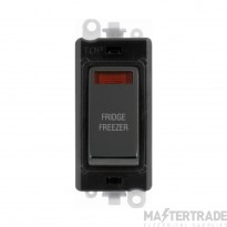 Click GM2018NBKBN-FF GridPro Switch DP Module c/w Neon - Black Insert Printed Fridge Freezer 20AX Nickel
