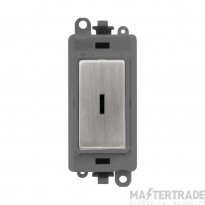 Click GridPro Switch DP Key Module Grey Insert 20AX Stainless Steel