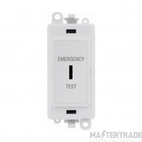 Click GridPro Switch DP Key Emergency Test Module White Insert 20AX