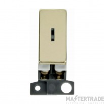Click Minigrid Switch Ingot 2 Way Key Module 10A Brass