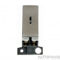 Click Minigrid Switch Ingot 2 Way Key Module 10A Stainless Steel