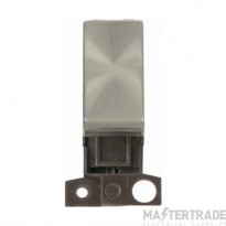Click Minigrid Switch DP Resistive Module 10A Brushed Stainless