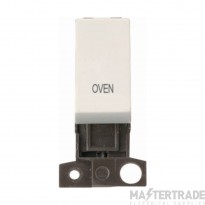 Click Minigrid Switch DP Resistive Module Oven 10AX 13A Polar White