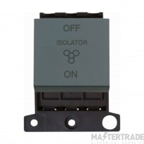 Click Minigrid Switch TP Pole Fan Module 10A Black