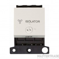 Click Minigrid Switch TP Lockable Fan Module 10A Polar White