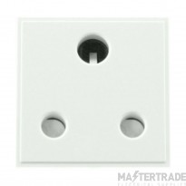 Click New Media Socket Round Pin Module 15A White