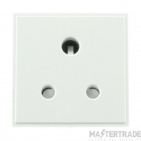 Click New Media Socket Round Pin Module 5A White