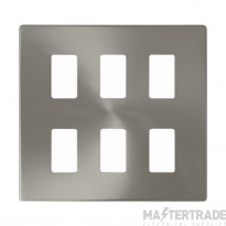 Definity SCP20506BS 6 Gang GridPro Frontplate