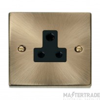 Click Deco VPAB038BK 5A Round Pin Socket Outlet Antique Brass