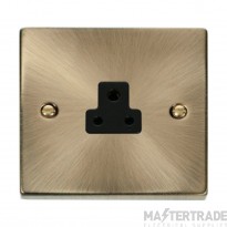 Click Deco VPAB039BK 2A Round Pin Socket Outlet Antique Brass