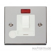 Click Deco VPCH052WH 13A DP Switched FCU With Neon & Optional Flex Outlet Chrome