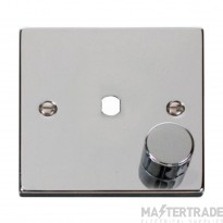 Click Deco Chrome 1 Gang 1 Aperture Dimmer Plate and Knob