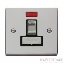 Click Deco VPCH752BK 13A DP Switched FCU With Neon Chrome