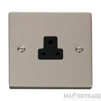 Click Deco VPPN039BK 2A Round Pin Socket Outlet Pearl Nickel