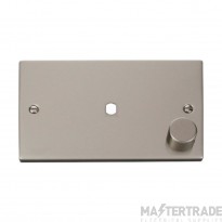 Click Deco VPPN185 1 Gang Unfurnished Dimmer Plate & Knob (1000W Max) - 1 Aperture Pearl Nickel