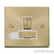 Click Deco VPSB551WH 13A DP Switched FCU With Optional Flex Outlet Satin Brass