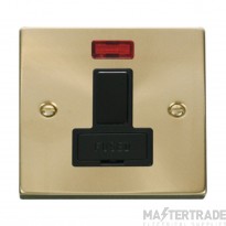 Click Deco VPSB652BK 13A DP Switched FCU With Neon Satin Brass
