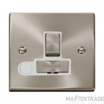 Click Deco VPSC551WH 13A DP Switched FCU With Optional Flex Outlet Satin Chrome