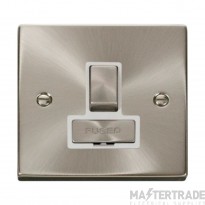 Click Deco VPSC751WH 13A DP Switched FCU Satin Chrome