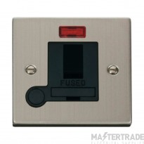 Click Deco VPSS052BK 13A DP Switched FCU With Neon & Optional Flex Outlet Stainless Steel
