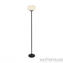 Searchlight 1lt Floor Lamp With Frosted Ribbed Glass