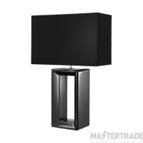Searchlight Large Black Mirror Table Lamp With Shade