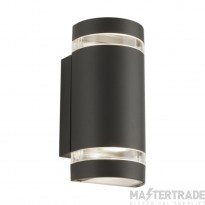 Searchlight Outdoor Curved Wall Light In Grey