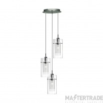 Searchlight Duo I, 3 Light Disc Ceiling Pendant