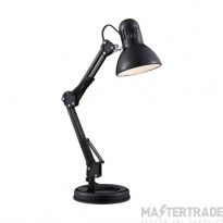 Searchlight Hobby 1 Light Table Lamp In Shiny Black