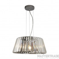 Searchlight Tiara Ceiling Pendant Light In Chrome And Crystal