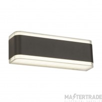Searchlight LED Outdoor Wall Light In Grey With Polycarbonate Shade