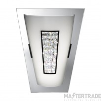 Searchlight Bathroom Wall Light In Chrome, Crystal And Glass
