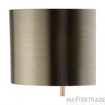 Searchlight Black And Chrome Floor Lamp With Brushed Shade