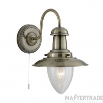 Searchlight Fisherman 1 Light Wall In Antique Brass