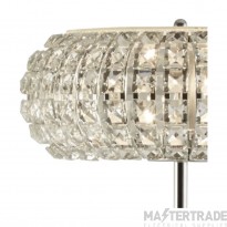 Searchlight Marilyn 3Lt Chrome Floor Lamp With Crystal Glass And Sand Diffuser