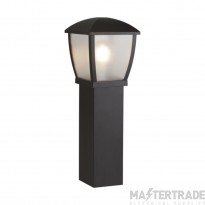 Searchlight Seattle Outdoor Post (730mm Height) Black With Clear Acrylic Panels