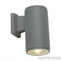 Searchlight Outdoor 1lt Wall/porch Light Grey With Clear Glass Diffuser