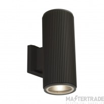 Searchlight Outdoor Up/down Wall/porch Light Black With Clear Glass