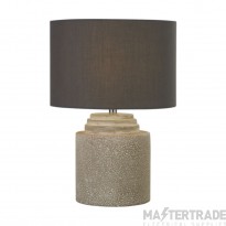 Searchlight Zara Grey Cement Table Lamp With Shade