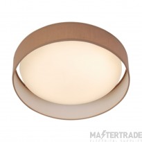 Searchlight Gianna Flush Ceiling Light In Brown Dia: 500mm