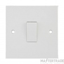 Selectric Plate Switch 1 Gang 2 Way 10A White