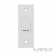 Selectric Switch Push Press Architrave 10A White