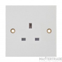 Selectric Socket 1 Gang Unswitched 13A White