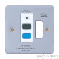 Selectric Connection Unit RCD Fused White Insert 13A 79x79x42mm Metalclad