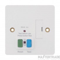 Selectric Connection Unit Fused RCD Passive 13A White