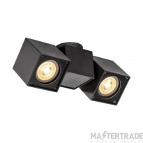 SLV Spotlight ALTRA DICE Double GU10 QPAR51 IP20 2x50W 220-240V 22.5x7x9cm Black Aluminium