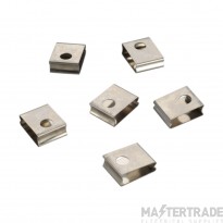 SLV Clip EUTRAC Spring Pack of 6 2x1x2.5cm Grey Steel