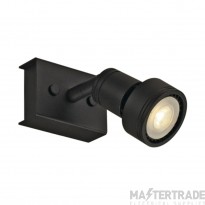 SLV Spotlight PURI Single GU10 QPAR51 IP20 50W 230V 8.6x5.6x8.6cm Black Aluminium