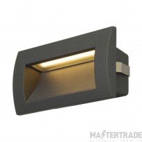 SLV Wall Light DOWNUNDER OUT M Recessed LED 3000K CRI90 IP55 3.3W 85lm 220-240V 14x7x5cm Anthracite Aluminium